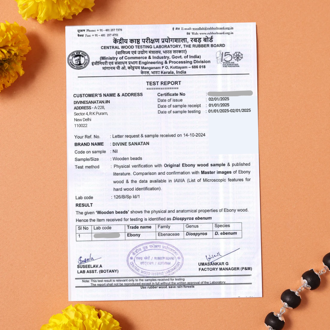 OM Shiva Trishool Karungali Mala